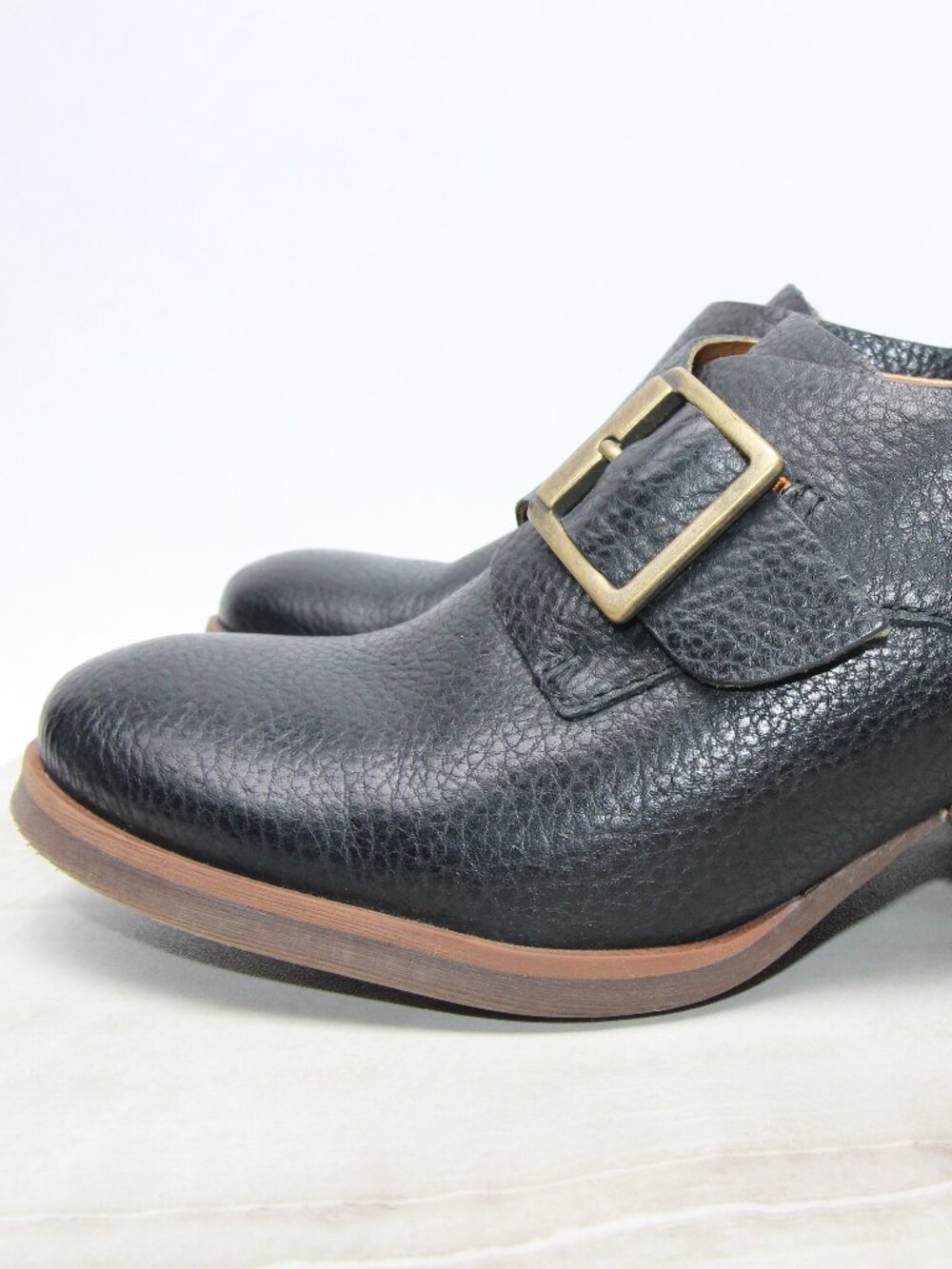 Korks by Kork Ease Little Leather Black Monk Strap Booties - Picture 4 of 16